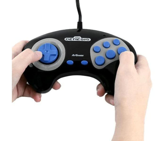 🎮 SEGA Genesis Retro Play Console – 12 Classic Games Plug & Play