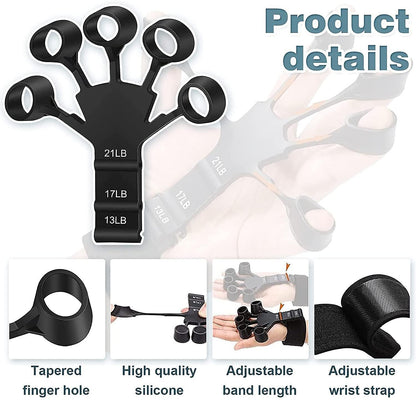 💪 Metal-Hook Grip Strength Trainer – Adjustable Hand Exerciser for Power & Endurance