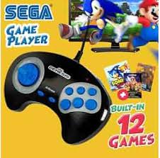 🎮 SEGA Genesis Retro Play Console – 12 Classic Games Plug & Play