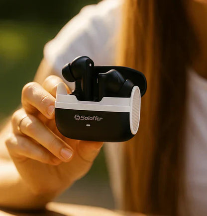 Solo True Wireless Stereo Earbuds 🎧 – Deep Bass | Type-C Fast Charging | Bluetooth 5.3